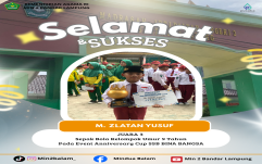 M. Zlatan Yusuf P, Siswa Berbakat MIN 2 Bandar Lampung, Torehkan Prestasi Gemilang di Anniversary Cup SSB Bina Bangsa Ke-13